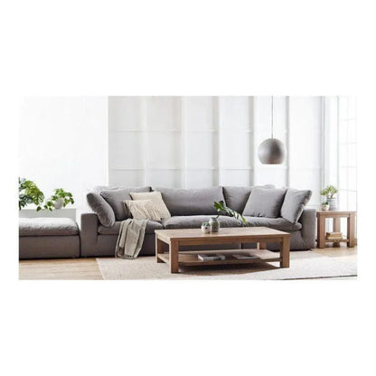 4PC Stain Resistant Grey Modular Lounge-Modular Sofas-Moe's Home-LOOMLAN