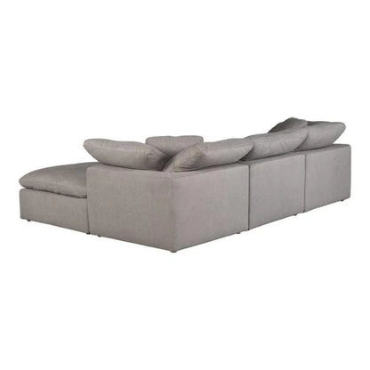 4PC Stain Resistant Terra Grey Modular Lounge-Modular Sofas-Moe's Home-LOOMLAN