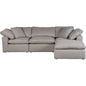 4PC Stain Resistant Terra Grey Modular Lounge-Modular Sofas-Moe's Home-LOOMLAN