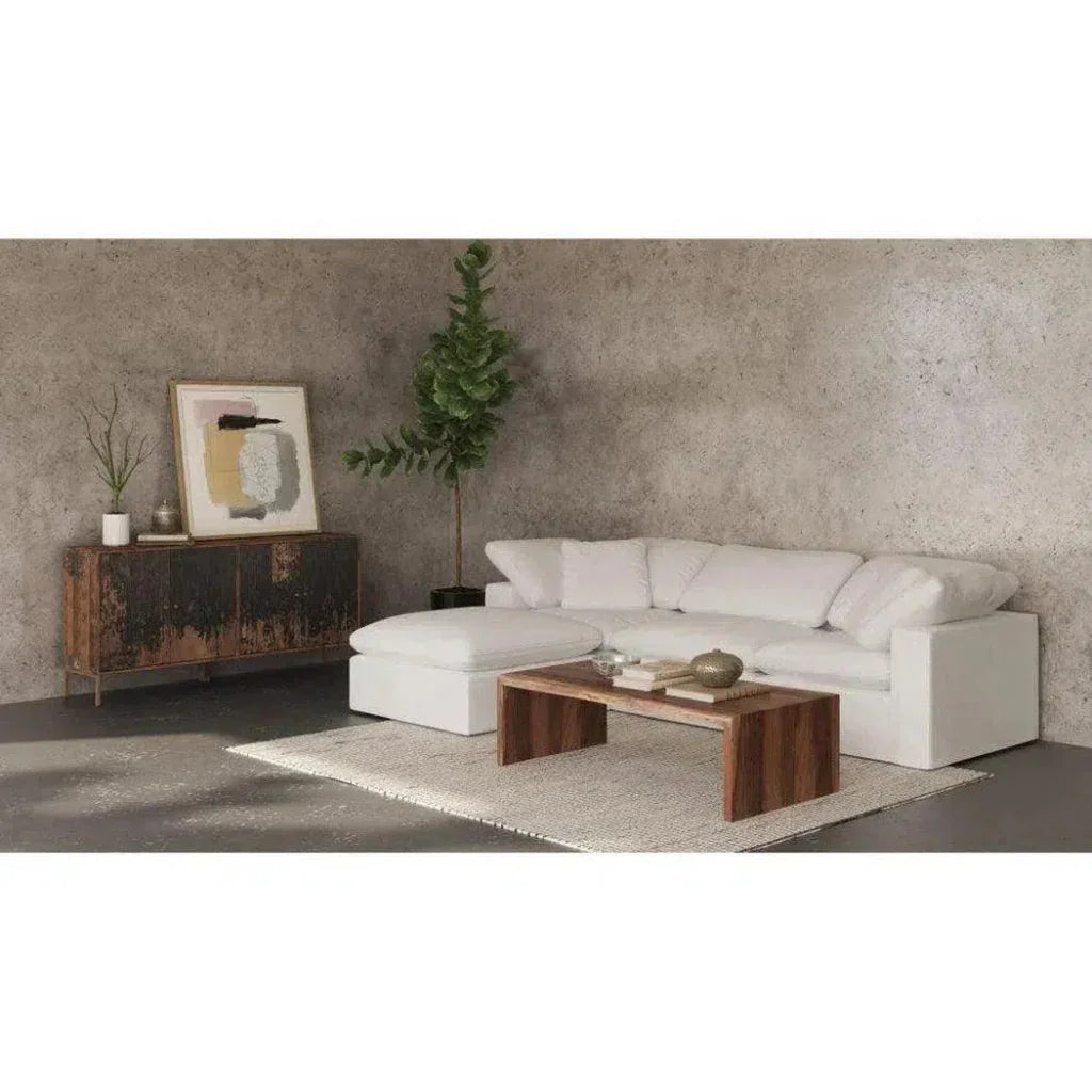 4PC Stain Resistant Terra White Modular Lounge-Modular Sofas-Moe's Home-LOOMLAN