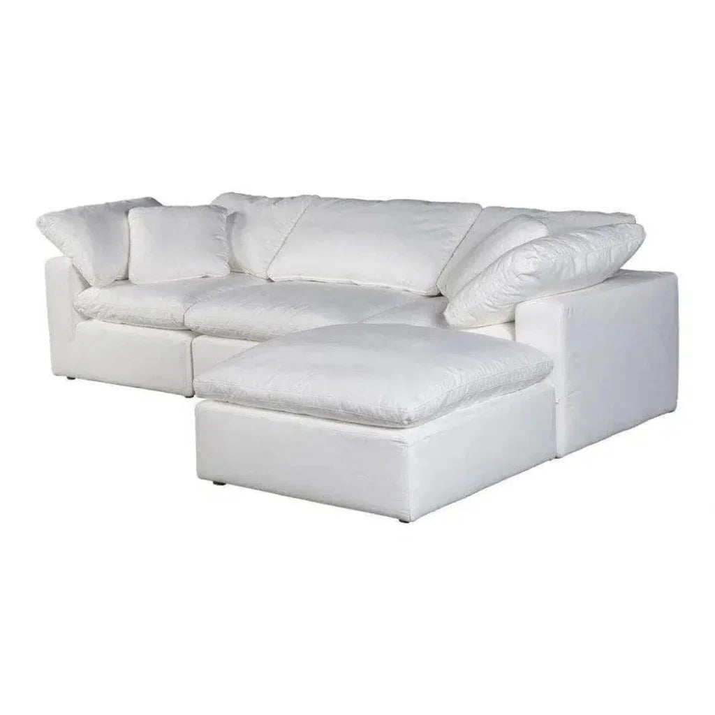 4PC Stain Resistant Terra White Modular Lounge-Modular Sofas-Moe's Home-LOOMLAN