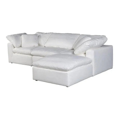 4PC Stain Resistant Terra White Modular Lounge-Modular Sofas-Moe's Home-LOOMLAN