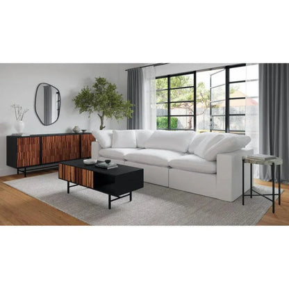 4PC Stain Resistant Terra White Modular Lounge-Modular Sofas-Moe's Home-LOOMLAN