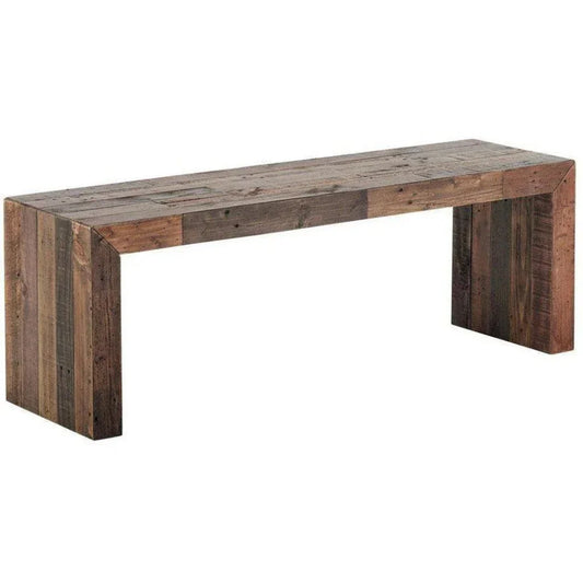 51 Inch Bench Small Light Brown Industrial - LOOMLAN - Moe's Home - Dining Benches