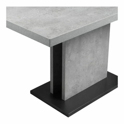 53 Inch Dining Table Grey Contemporary-Dining Tables-Moe's Home-LOOMLAN