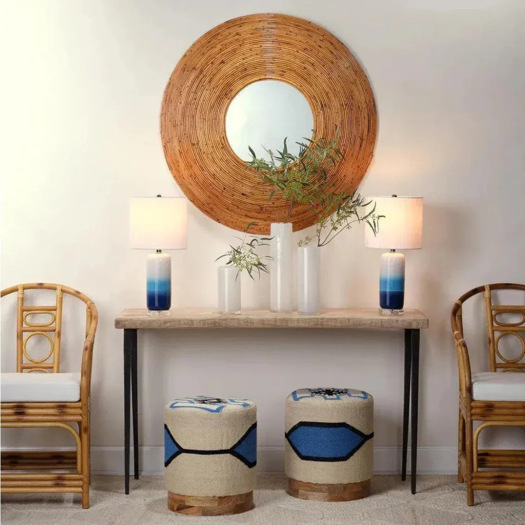 53" Wood Top Metal Base Console Table - LOOMLAN - Jamie Young - Console Tables