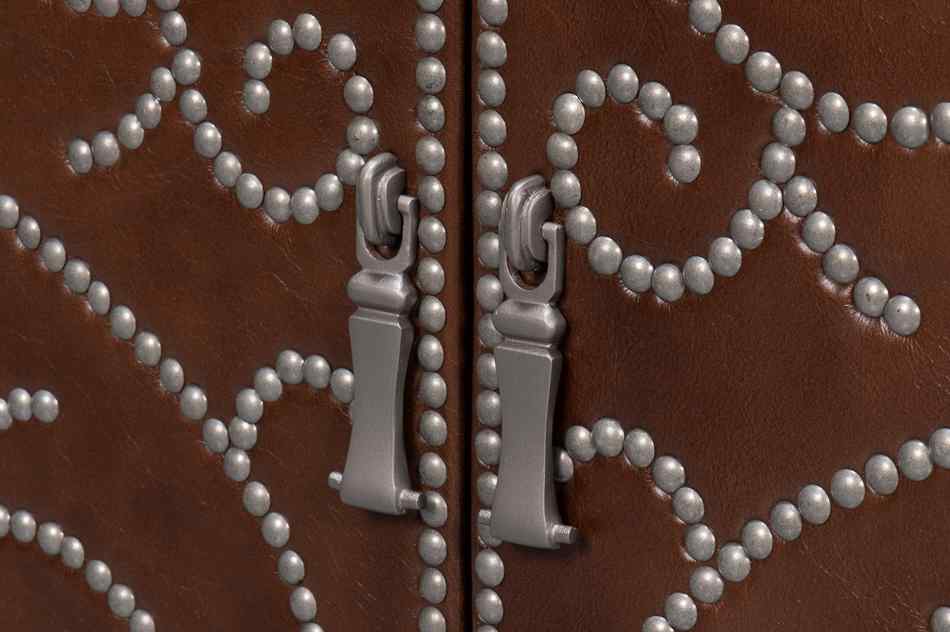 Theodore Equestrian Two Doors Wood Chest