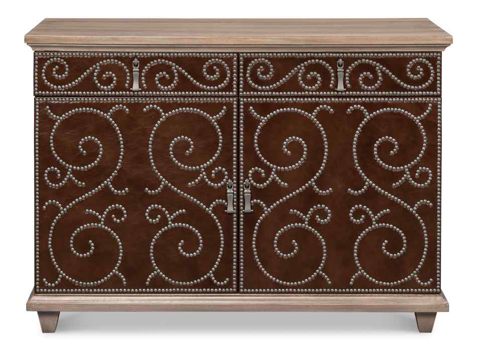 Theodore Equestrian Two Doors Wood Chest