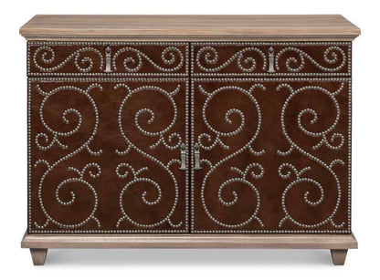 Theodore Equestrian Two Doors Wood Chest