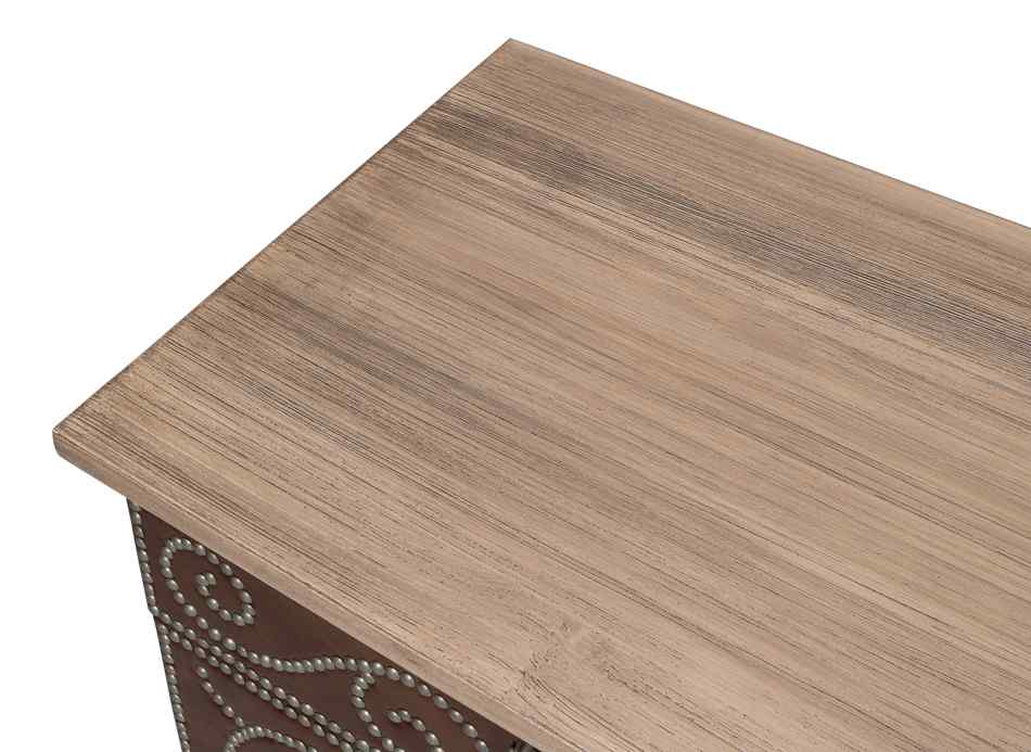 Theodore Equestrian Two Doors Wood Chest