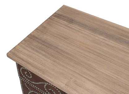 Theodore Equestrian Two Doors Wood Chest