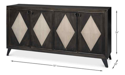 Selma Four Doors Wood Sideboard