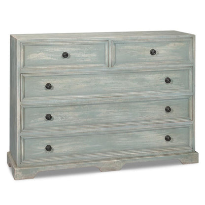 Frances Five Drawers Wood Dresser
