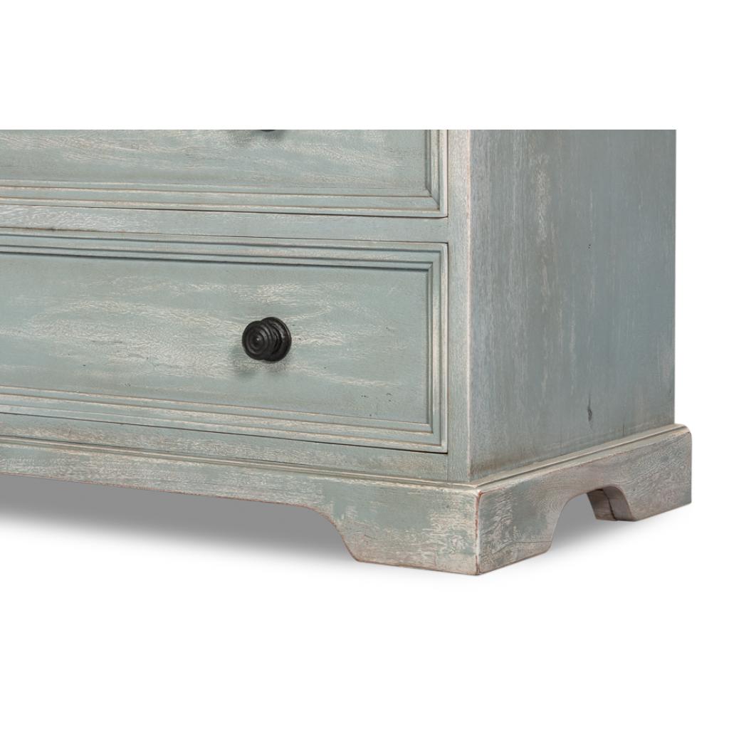 Frances Five Drawers Wood Dresser