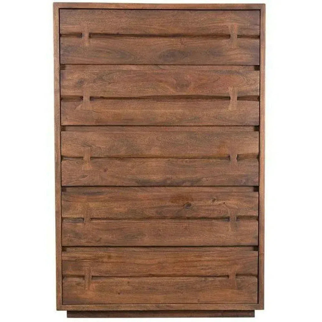 54 Inch Chest Brown Industrial - LOOMLAN - Moe's Home - Chests