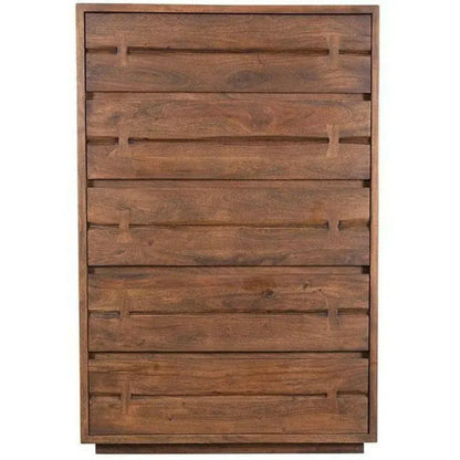 54 Inch Chest Brown Industrial - LOOMLAN - Moe's Home - Chests