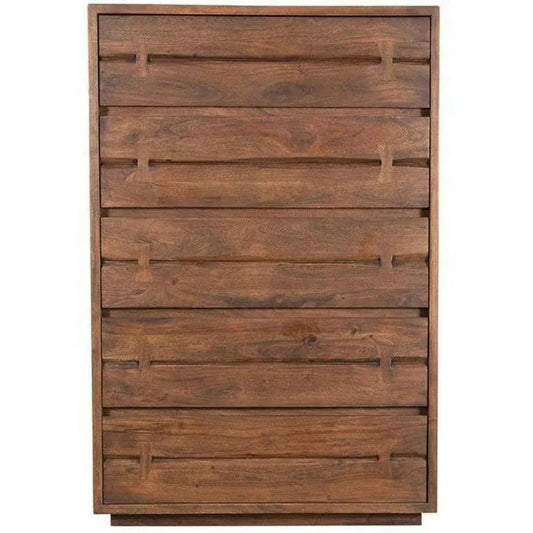 54 Inch Chest Brown Industrial - LOOMLAN - Moe's Home - Chests