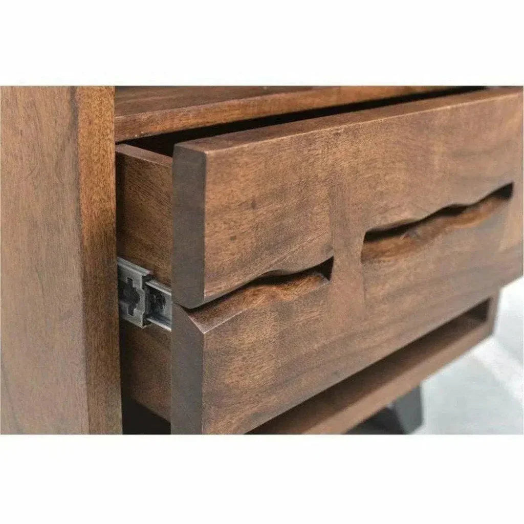 54 Inch Chest Brown Industrial - LOOMLAN - Moe's Home - Chests