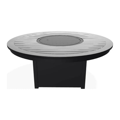 54" Round MGP Top Chat Height Fire Table-Outdoor Fire Tables-Telescope-LOOMLAN