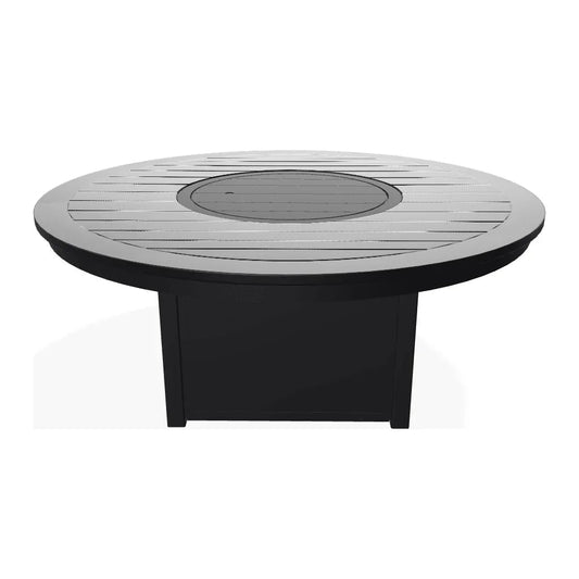 54" Round MGP Top Chat Height Fire Table-Outdoor Fire Tables-Telescope-LOOMLAN