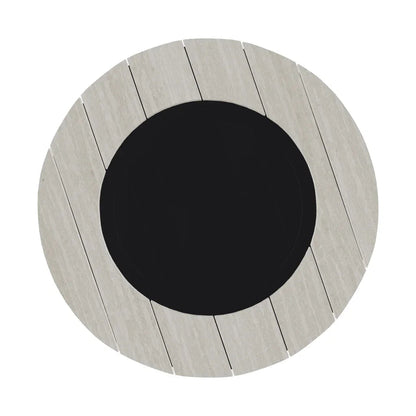 Round Polymer Top Chat Height Fire Table-Outdoor Fire Tables-Telescope-LOOMLAN