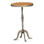 Carolina Leaf Aluminum Base Round Side Table
