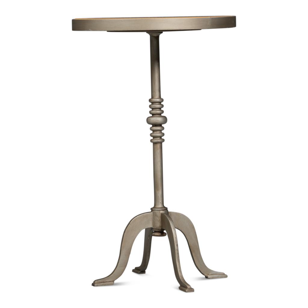 Carolina Leaf Aluminum Base Round Side Table