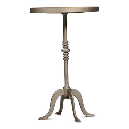 Carolina Leaf Aluminum Base Round Side Table