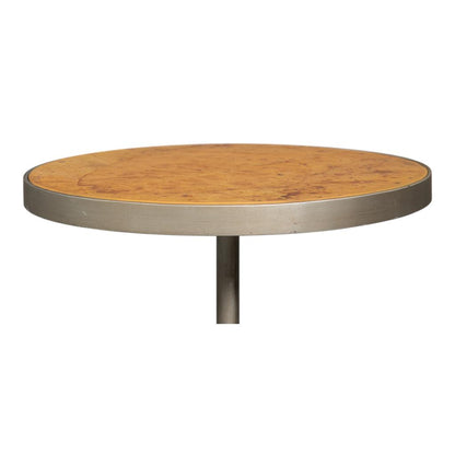 Carolina Leaf Aluminum Base Round Side Table
