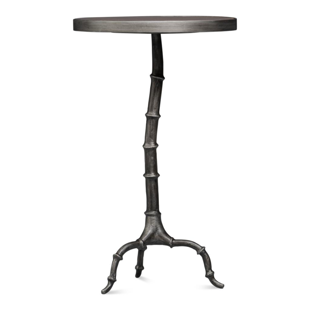 Brightleaf Aluminum Base Round Side Table