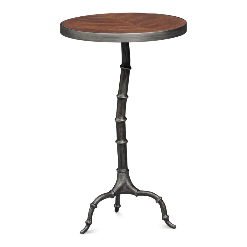 Brightleaf Aluminum Base Round Side Table
