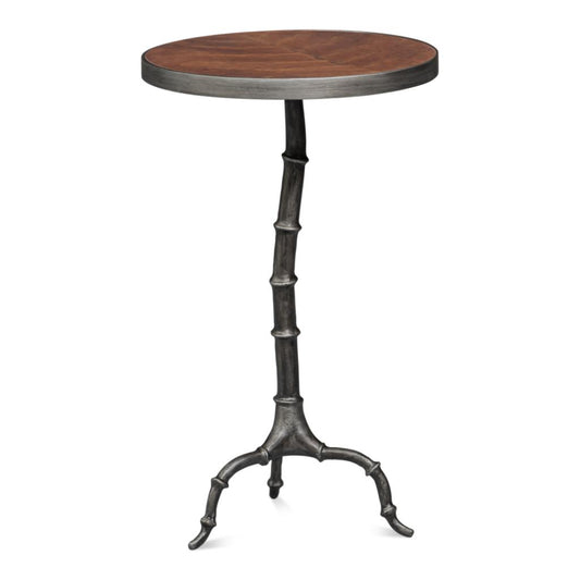 Brightleaf Aluminum Base Round Side Table