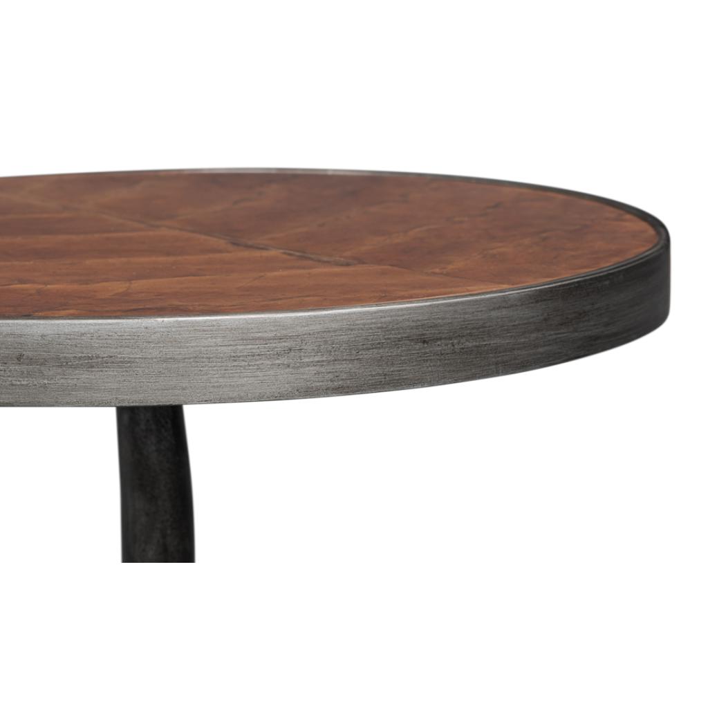 Brightleaf Aluminum Base Round Side Table