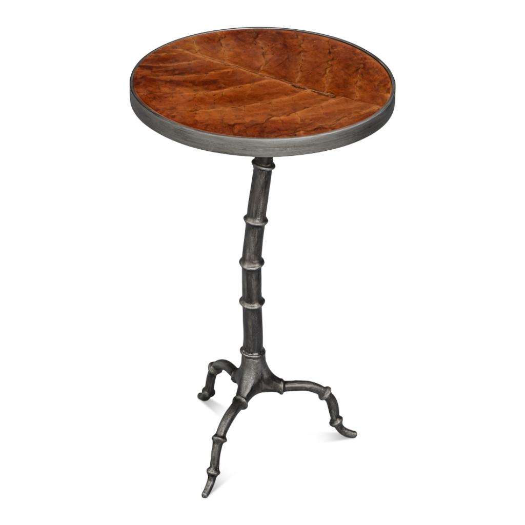 Brightleaf Aluminum Base Round Side Table