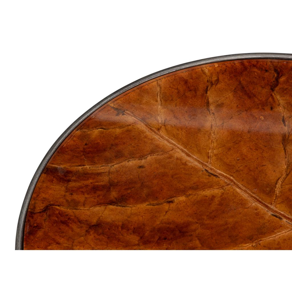 Brightleaf Aluminum Base Round Side Table