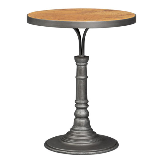Banner House Aluminum Base Round Side Table