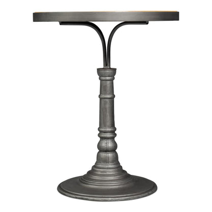 Banner House Aluminum Base Round Side Table