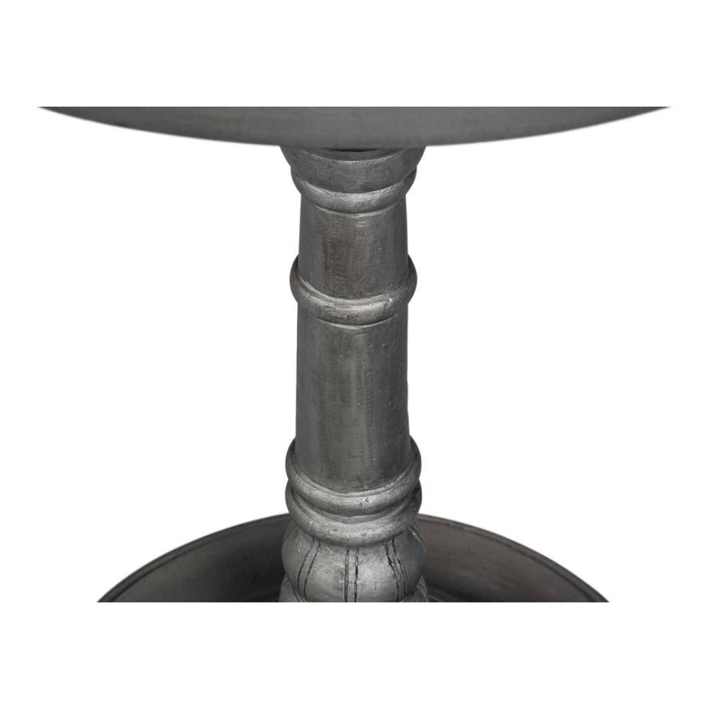 Banner House Aluminum Base Round Side Table