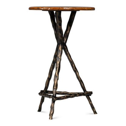 Planter's Aluminum Base Round Side Table