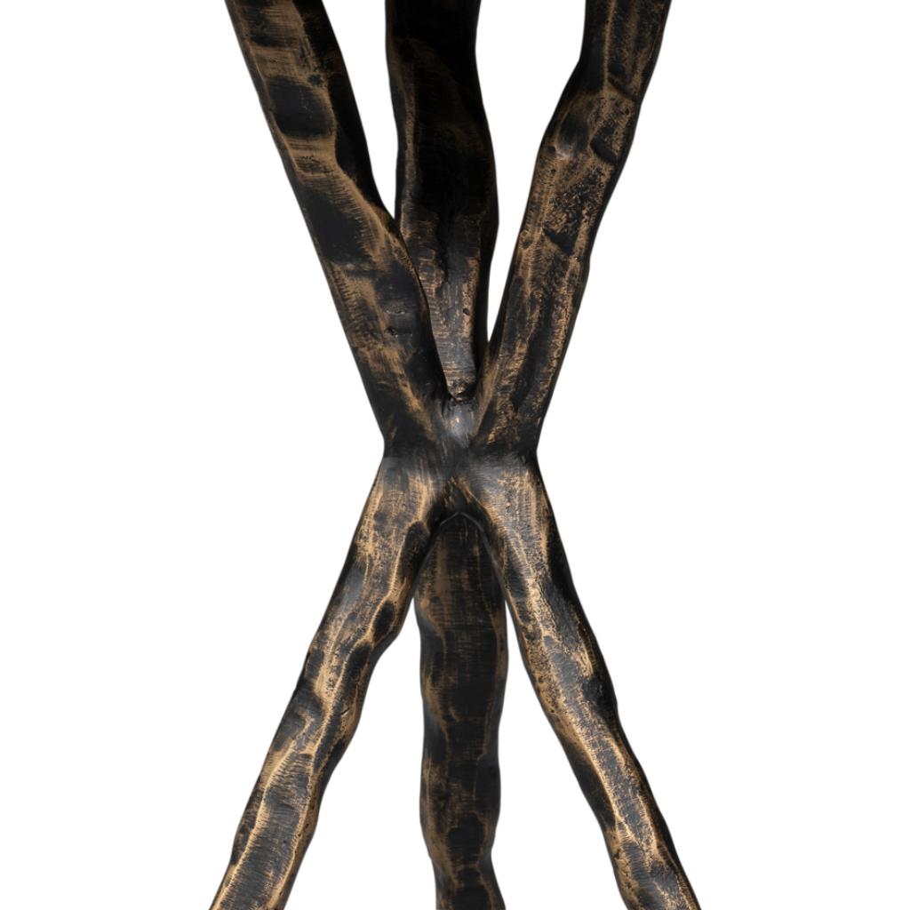 Planter's Aluminum Base Round Side Table