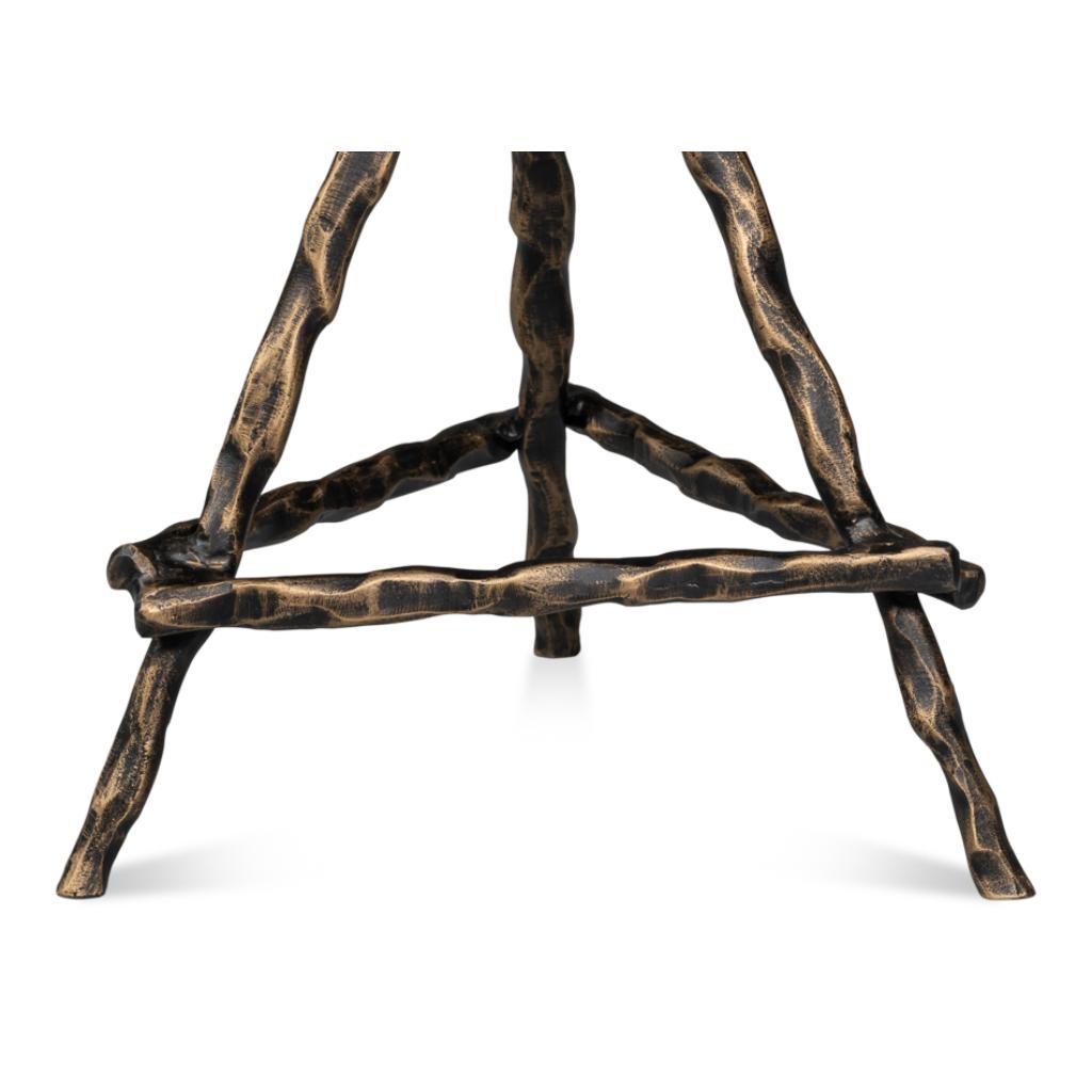 Planter's Aluminum Base Round Side Table