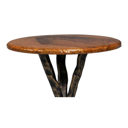 Planter's Aluminum Base Round Side Table