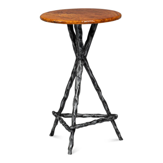 Planter's Aluminum Base Round Side Table