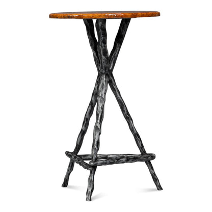 Planter's Aluminum Base Round Side Table