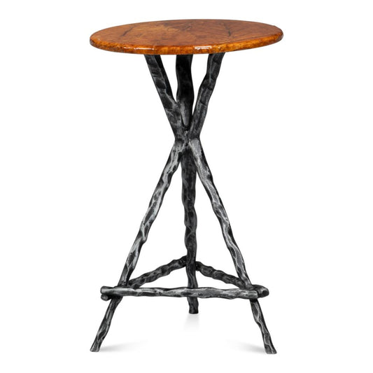 Planter's Aluminum Base Round Side Table
