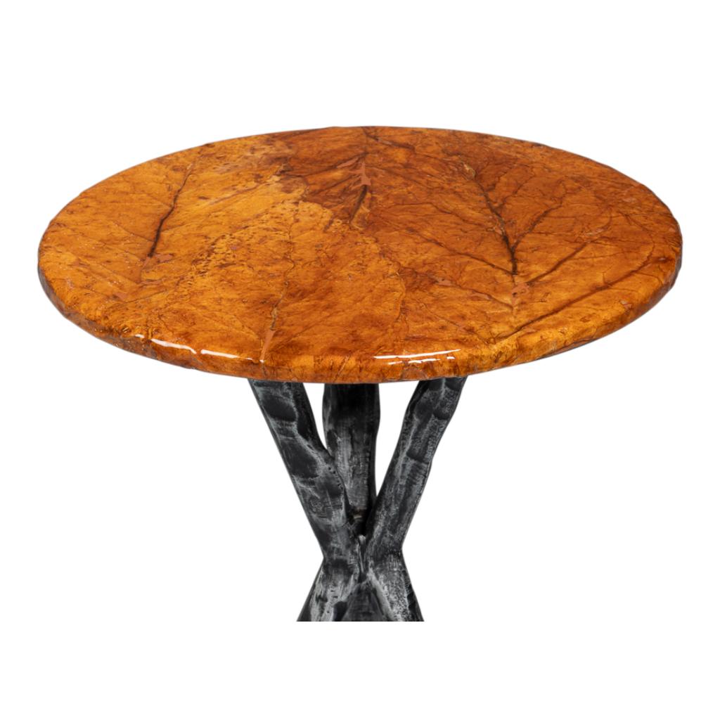 Planter's Aluminum Base Round Side Table