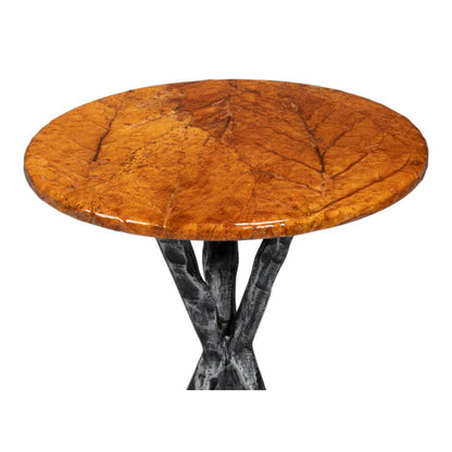 Planter's Aluminum Base Round Side Table