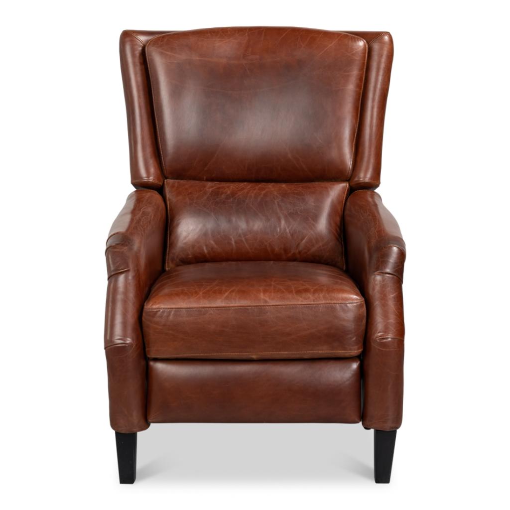 Ashford Brown Leather Recliner