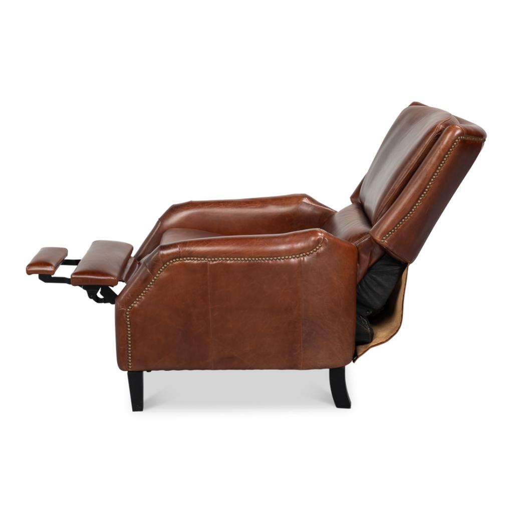 Ashford Brown Leather Recliner