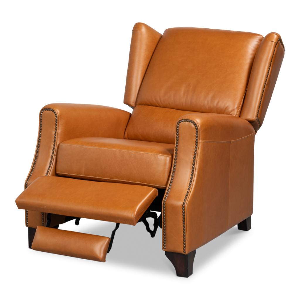 Bradford Brown Leather Recliner